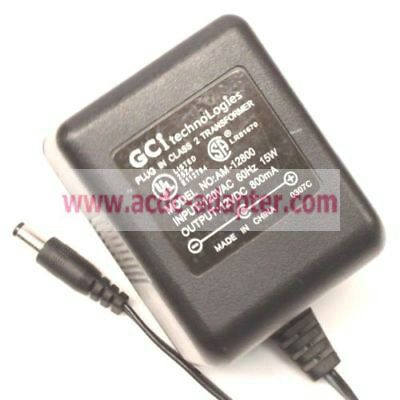 NEW GCI AM-12800 AC Power Supply Adapter Charger 12VDC 800mA NEW GCI AM-12800 AC Power Supply Adapter Charger 12VDC 800mA
